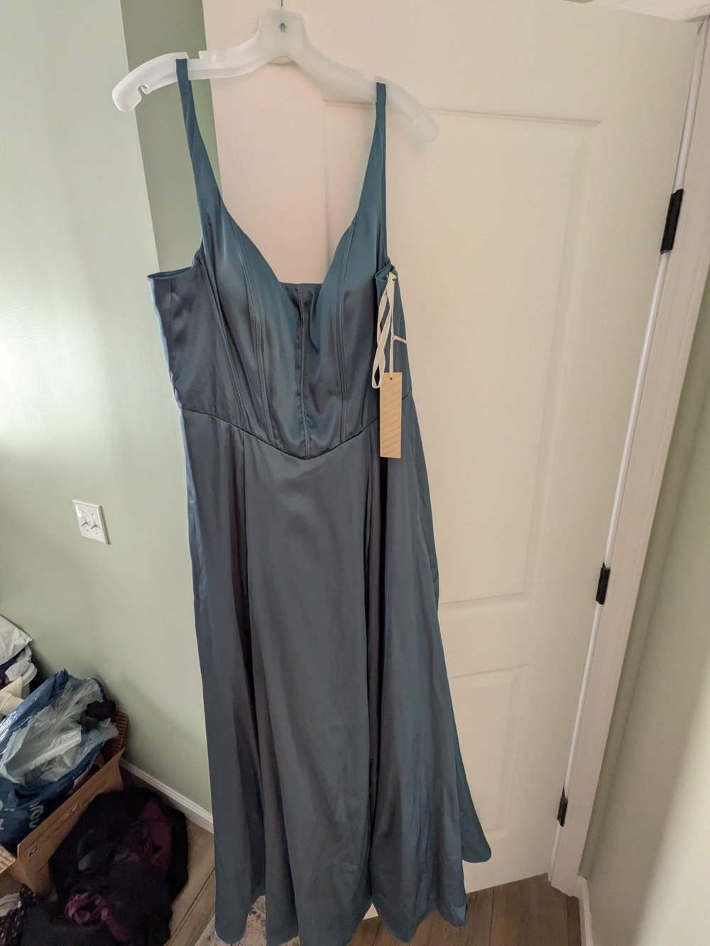 Steel Blue Charmouth David's Bridal Size 14